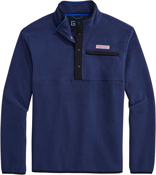 vineyard vines Men's Harbor Fleece Quarter-snap