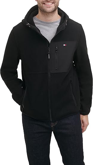 Tommy Hilfiger Men's Hooded Performance Fleece Jacket