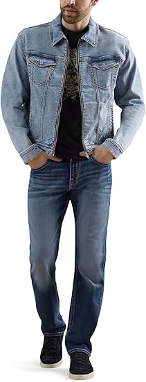 Rock & Republic Men's Banks Boxy Cropped Denim Jacket