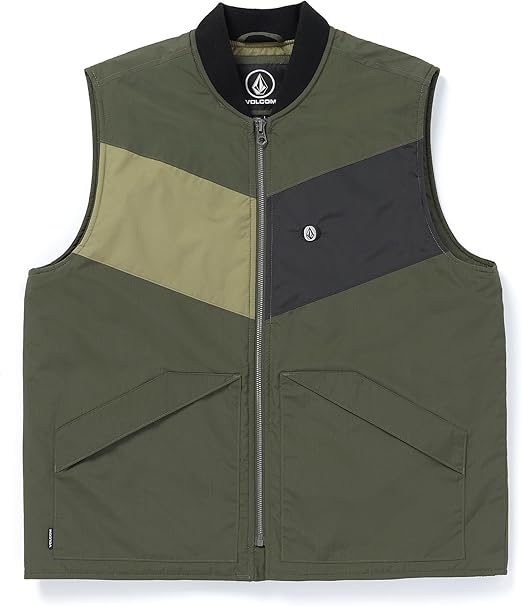 Volcom Men's Prysmer Quilted Lined Zip Vest