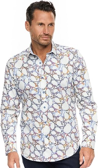 Robert Graham Men's Westlan Long Sleeve Woven Shirt