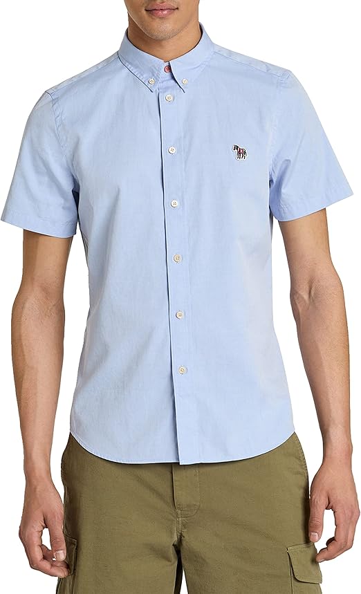 Paul Smith Ps Mens Ss Casual Fit Shirt Zeb Badge