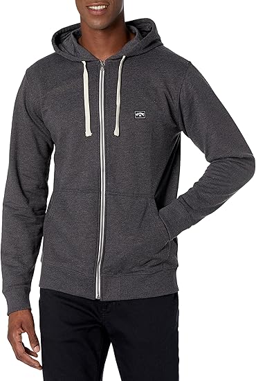 Billabong Men's Classic Premium Full Zip Fleece Sweatshirt Hoodie