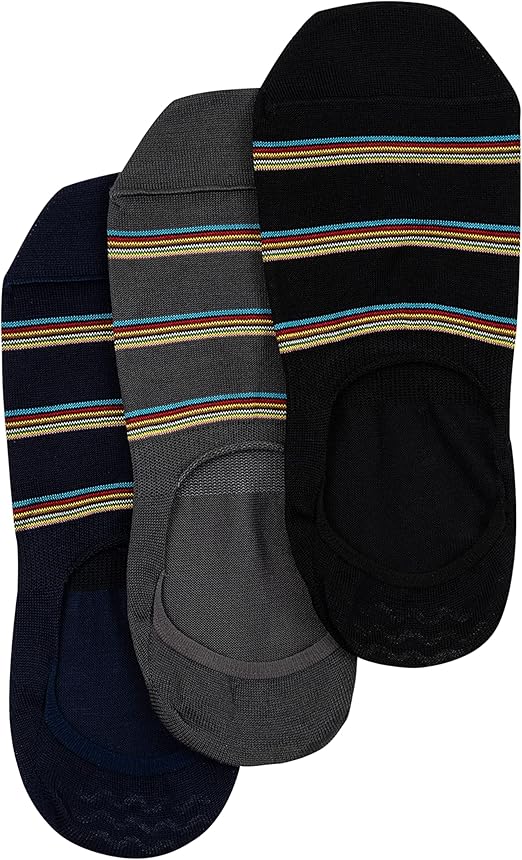 Paul Smith Men's Signature Socks - 3 Pack, Black, One Size