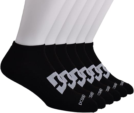 DC Shoes Men's Half Cushion Low Cut Socks