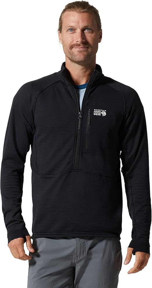 Mountain Hardwear Men's Polartec Power Grid Half Zip Jacket