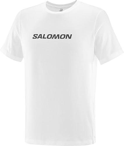 Salomon Men's Standard SAL Logo PERF SS TEE M-White L