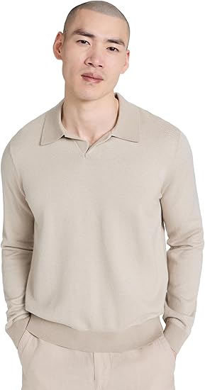 Vince Men's Birdseye Johnny Collar Polo