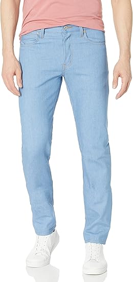 Naked & Famous Denim Men's Super Guy Slim Fit Jeans in Sakura Sky Selvedge