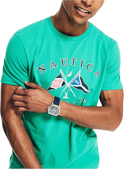 Nautica Men's Sustainably Crafted Sailing Club Graphic T-Shirt