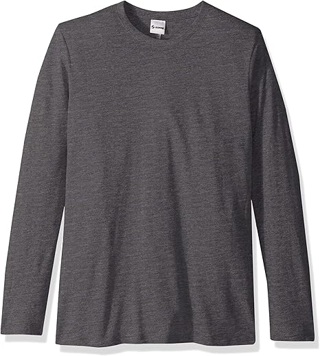 Soffe Men's Tri-Blend Long Sleeve Crew Neck Tee