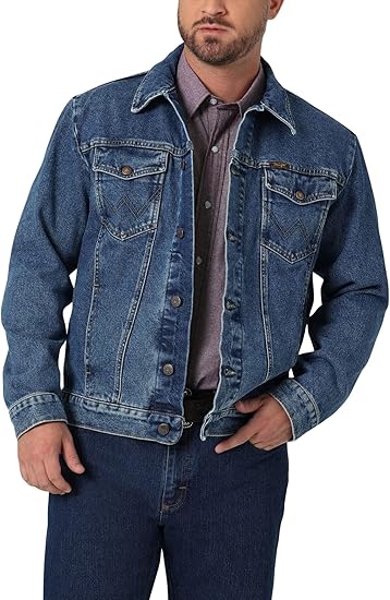 Wrangler Mens Cowboy Cut Western Unlined Denim Jacket