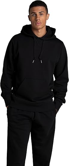 Fruit of the Loom Men's Crafted Comfort Fleece Crewneck Sweatshirts & Pullover Hoodies, Super Soft Cotton Blend, Sizes S-2X, Black, XX-Large