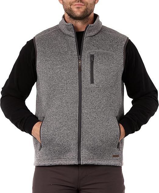 Smith's Workwear Men's Sherpa Lined Sweater Fleece Vest