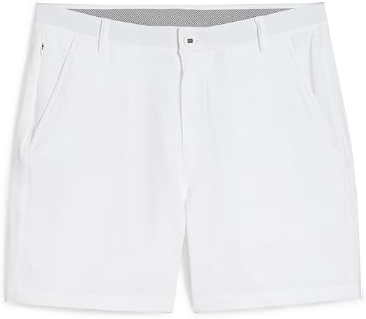 Puma Golf Men's 101 Solid Short 7 INCH, White Glow