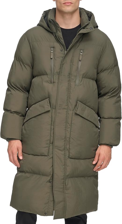 DKNY Men's Nylon Flex Parka