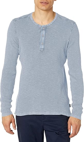 John Varvatos Men's Memphis Waffle Henley