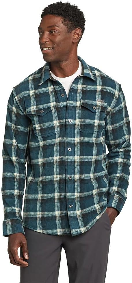 Eddie Bauer Men's Chutes Long-Sleeve Microfleece Shirt