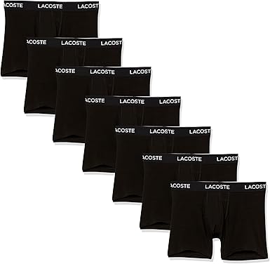 Lacoste Men's Cotton Stretch Essentials Boxer Briefs, 7-Pack