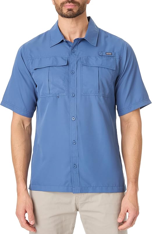 Smith's Workwear Men's Short Sleeve Performance Fishing Shirt