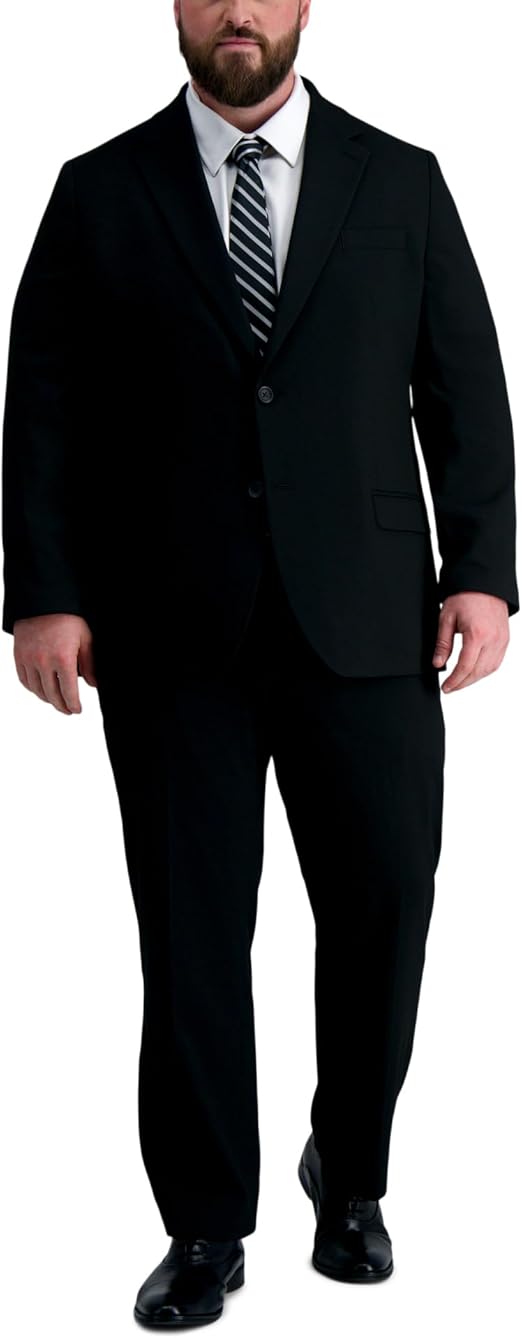 Haggar Men's Premium Tailored Fit Solid Suit Separates-Pants and Jackets (Regular and Big and Tall)