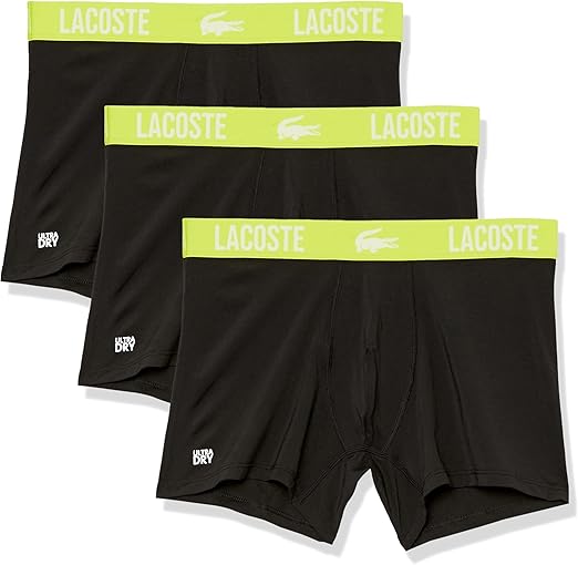 Lacoste Men's Short Microfiber Boxer Brief 3-Pack