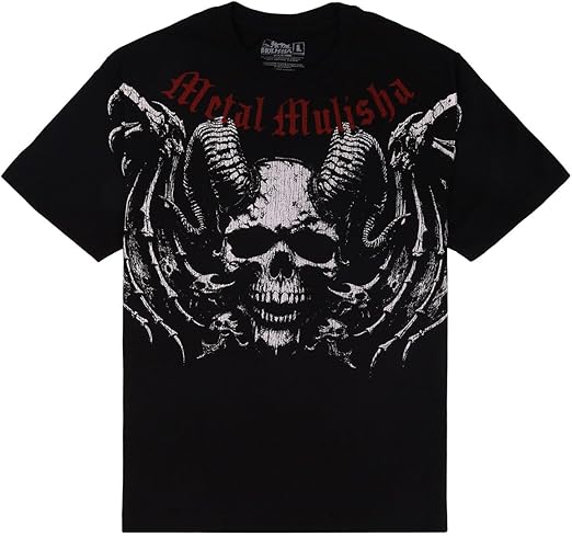 Metal Mulisha Men's Darkness Black Short Sleeve T Shirt