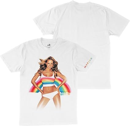 Mariah Carey Unisex-Adult Official Merch Rainbow T-Shirt