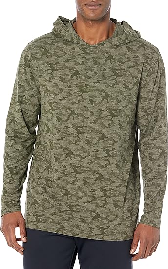 PGA TOUR Men's Luxe Wr Touch Camo Print Hoodie Base Layer