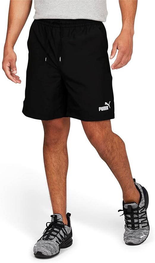 PUMA Men's Essentials Embroidery Woven Shorts