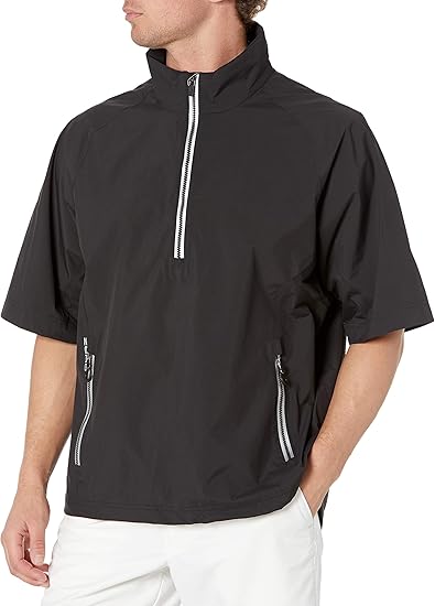 Zero Restriction Men's Half-sleeve Quarter Zip Power Torque Rain Jacket