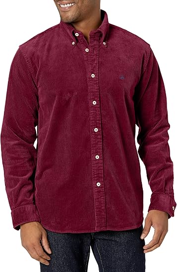 Brooks Brothers Men's Button-Down Collar Corduroy Sport Shirt