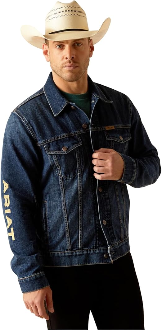 Ariat mens Denim Team Trucker Jacket