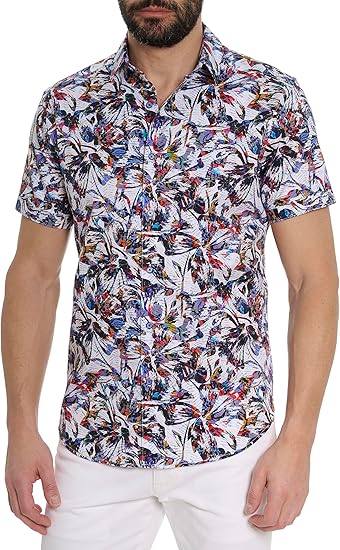 Robert Graham Men's Kileen Short Sleeve Woven Shirt