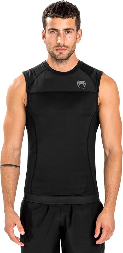 Venum Men's G-fit Air Rashguard Sleeveless-Black