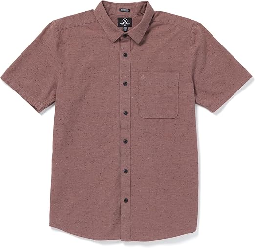 Volcom Men's Regular Date Knight Short Sleeve Classic Fit Button Down Shirt