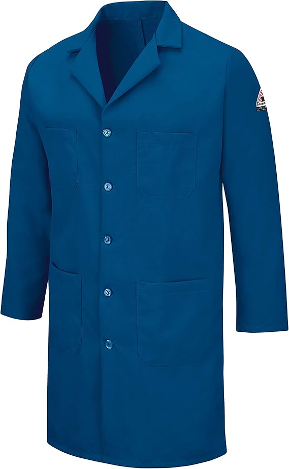 Bulwark Flame Resistant 6 oz Nomex IIIA Lapel Collar Lab Coat