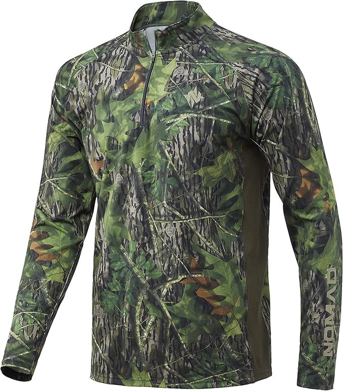 Nomad Men's Pursuit 1/4 Zip Pullover | Hunting Shirt with Sun Protection