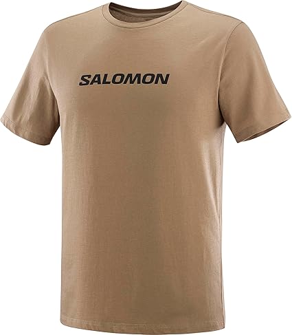 Salomon Men's Standard SAL Logo PERF SS TEE M-Shitake XL