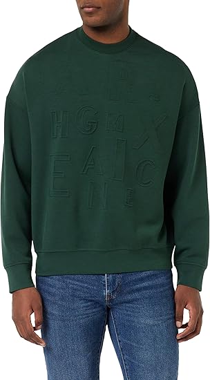 Armani Exchange Men's Embossed Logo Sweatshirt