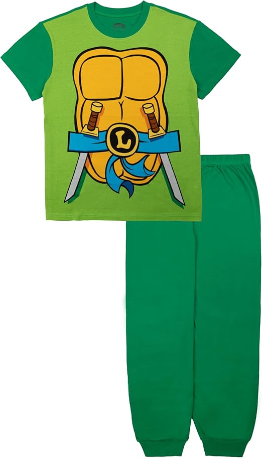 Nickelodeon Adult Teenage Mutant Ninja Turtles Family Sleep 2-Piece Snug-fit Cotton Pajamas Set