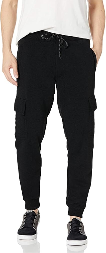 WT02 Men's Active Basic Fleece Jogger Sweatpants, Variety Colors