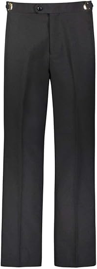 RGM Men's Tuxedo Pants Side Satin Stripe - Pleated Or Flat Front