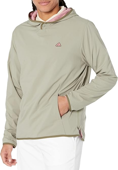 adidas Men's Go-to Lightweight Wind Golf Hoodie