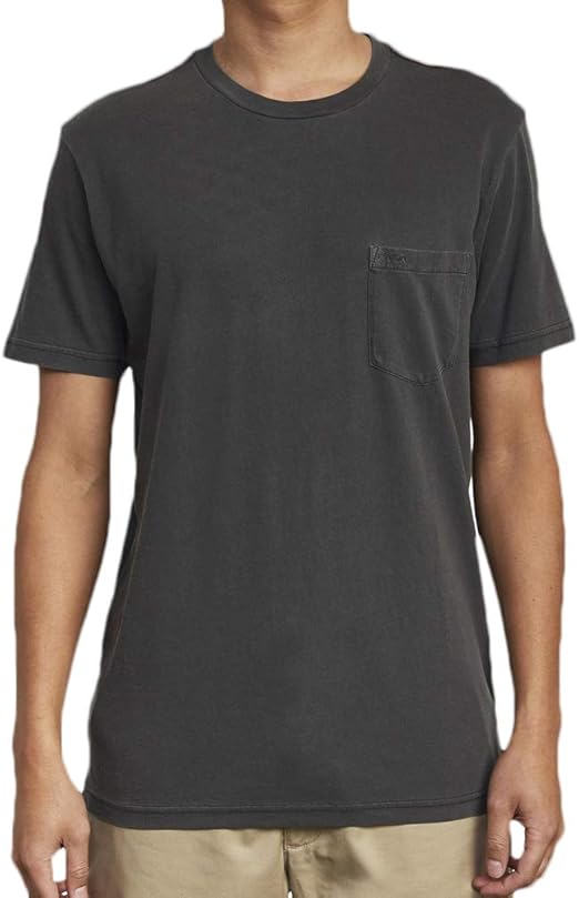 RVCA Men's Short Sleeve Crew Neck Pocket T-Shirt