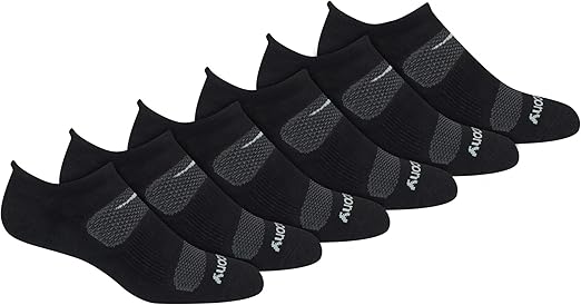 Saucony Men's Multi-pack Mesh Ventilating Comfort Fit Performance Tab Socks