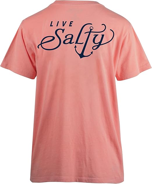 Salt Life Men's Salty Anchor Short Sleeve Boyfriend Tee