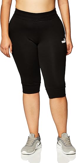 PUMA Essentials Capri Sweatpants, Black, Small