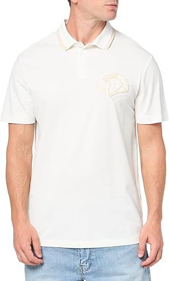 Armani Exchange Men's Regular Fit Emroidered Armani Eagle Logo Polo