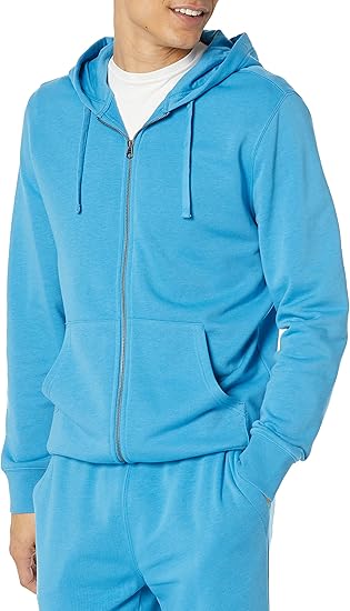 Amazon Essentials Men's Long-Sleeve French Terry Full-Zip Hoodie (Available in Big & Tall)